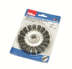 Hilka 4" (100mm) M14 Wire Wheel Brush 51960114