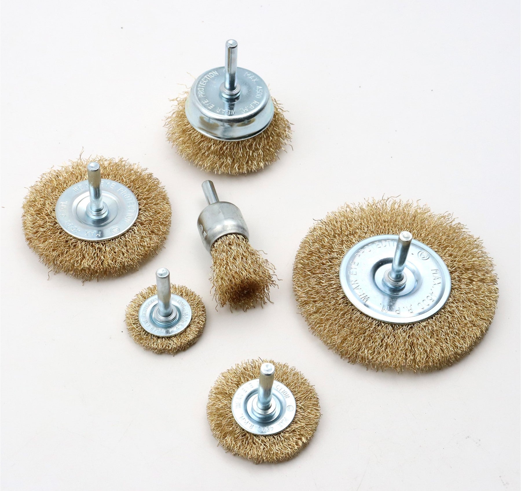 Hilka 6 pce Wire Brush Set for Drills 51960250