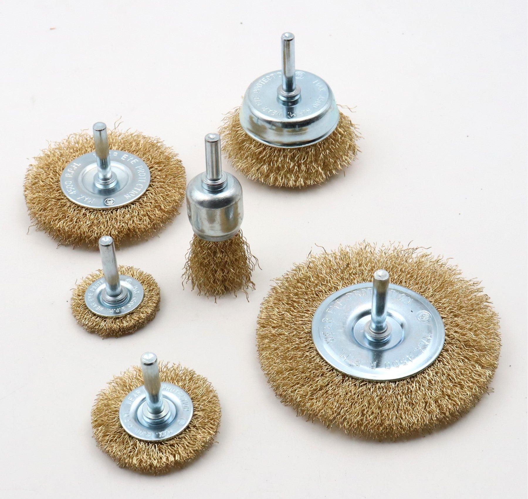 Hilka 6 pce Wire Brush Set for Drills 51960250
