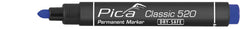 Pica Classic Bullet Point-Pen 4pk Colours Red Blue Black White - 520-04