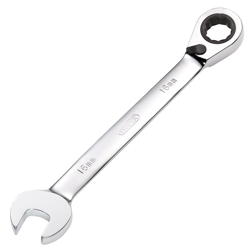 Draper HI-TORQ® Metric Reversible Ratcheting Combination Spanner, 16mm  52004