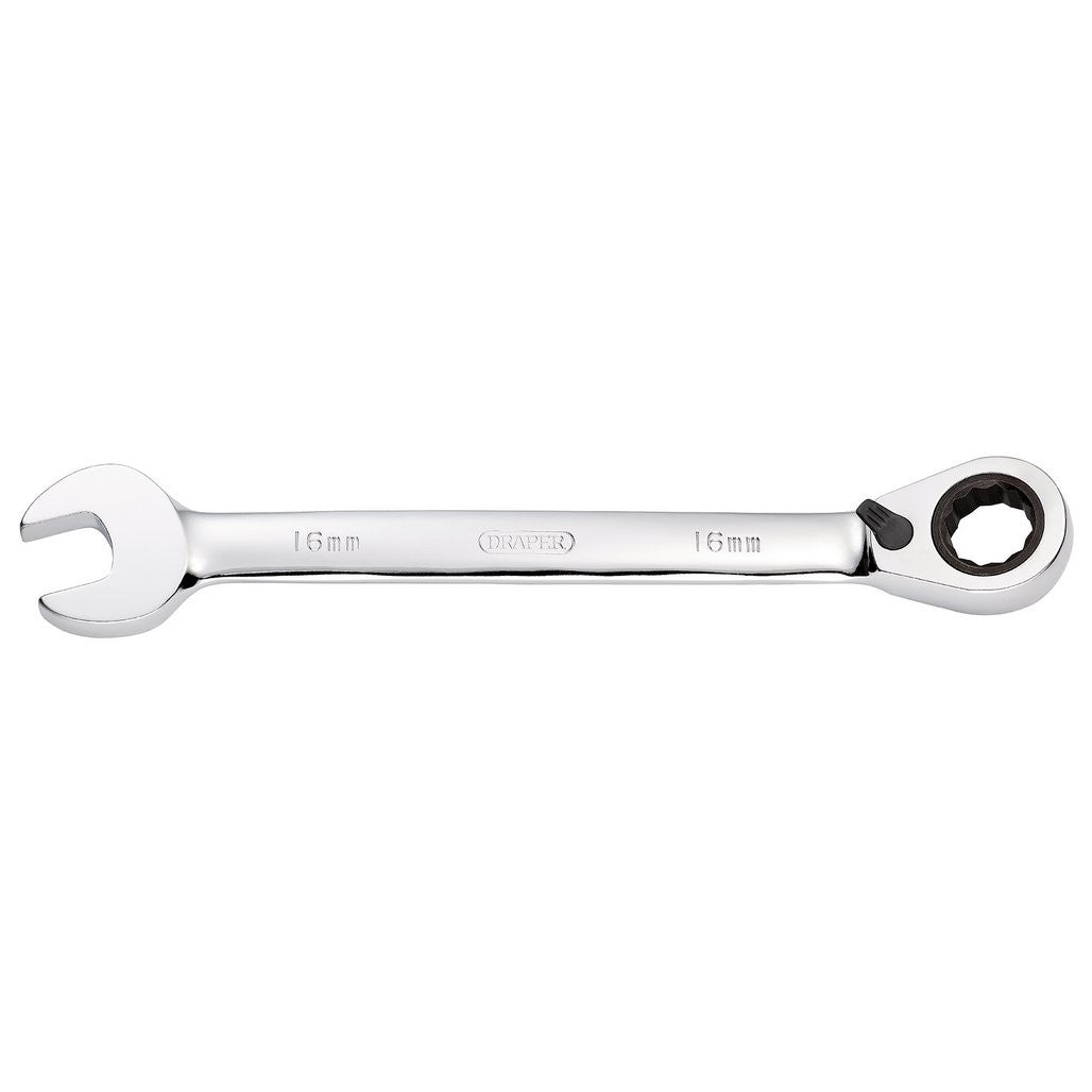 Draper HI-TORQ® Metric Reversible Ratcheting Combination Spanner, 16mm  52004