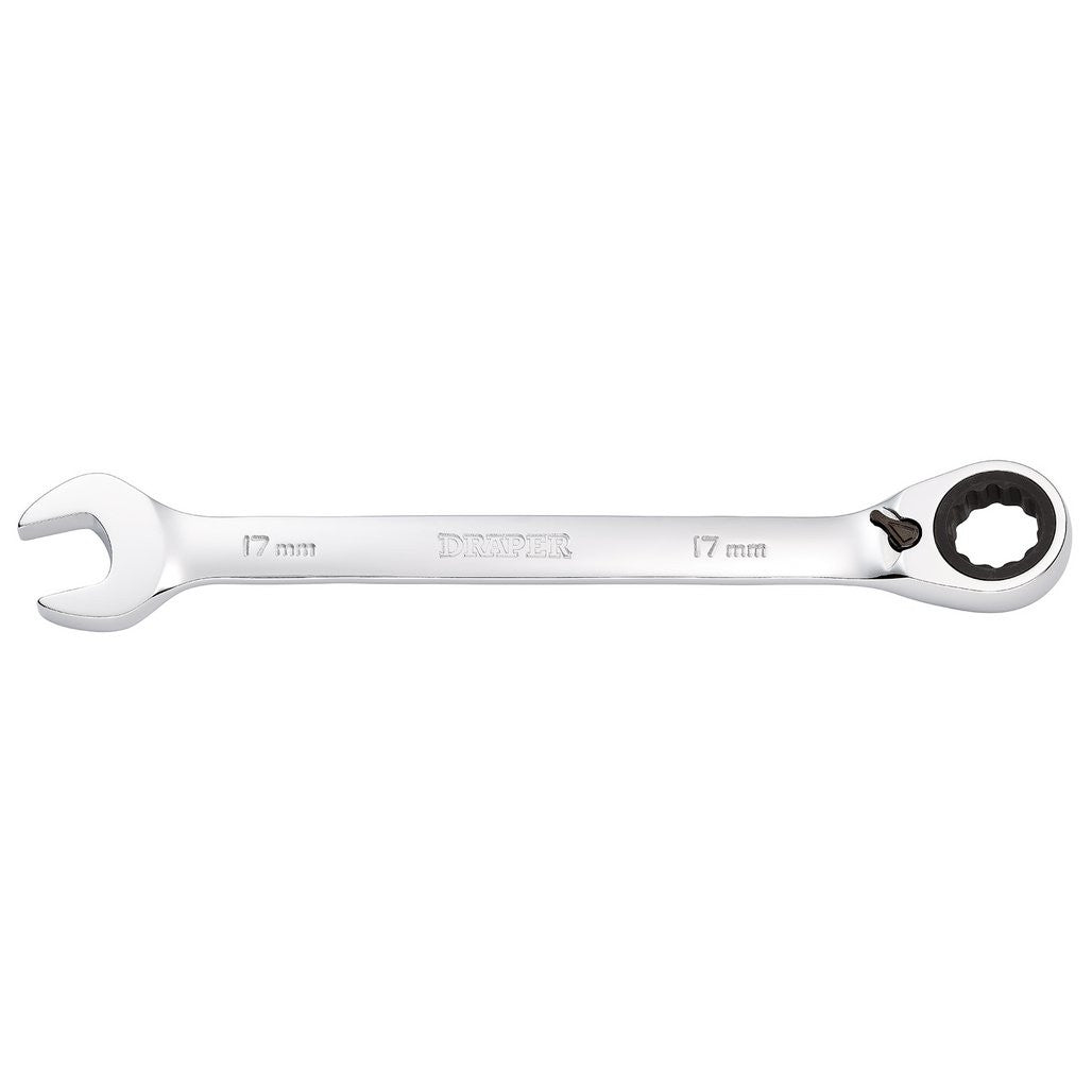 Draper HI-TORQ® Metric Reversible Ratcheting Combination Spanner, 17mm  52005