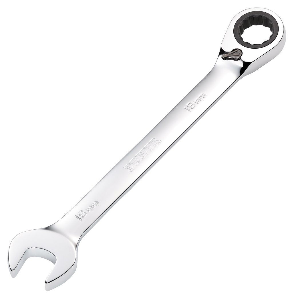 Draper HI-TORQ® Metric Reversible Ratcheting Combination Spanner, 18mm  52006