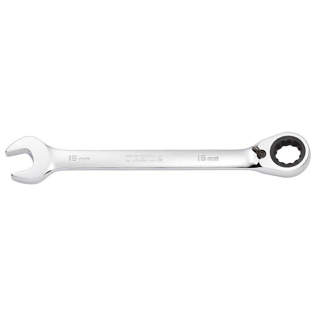 Draper HI-TORQ® Metric Reversible Ratcheting Combination Spanner, 18mm  52006