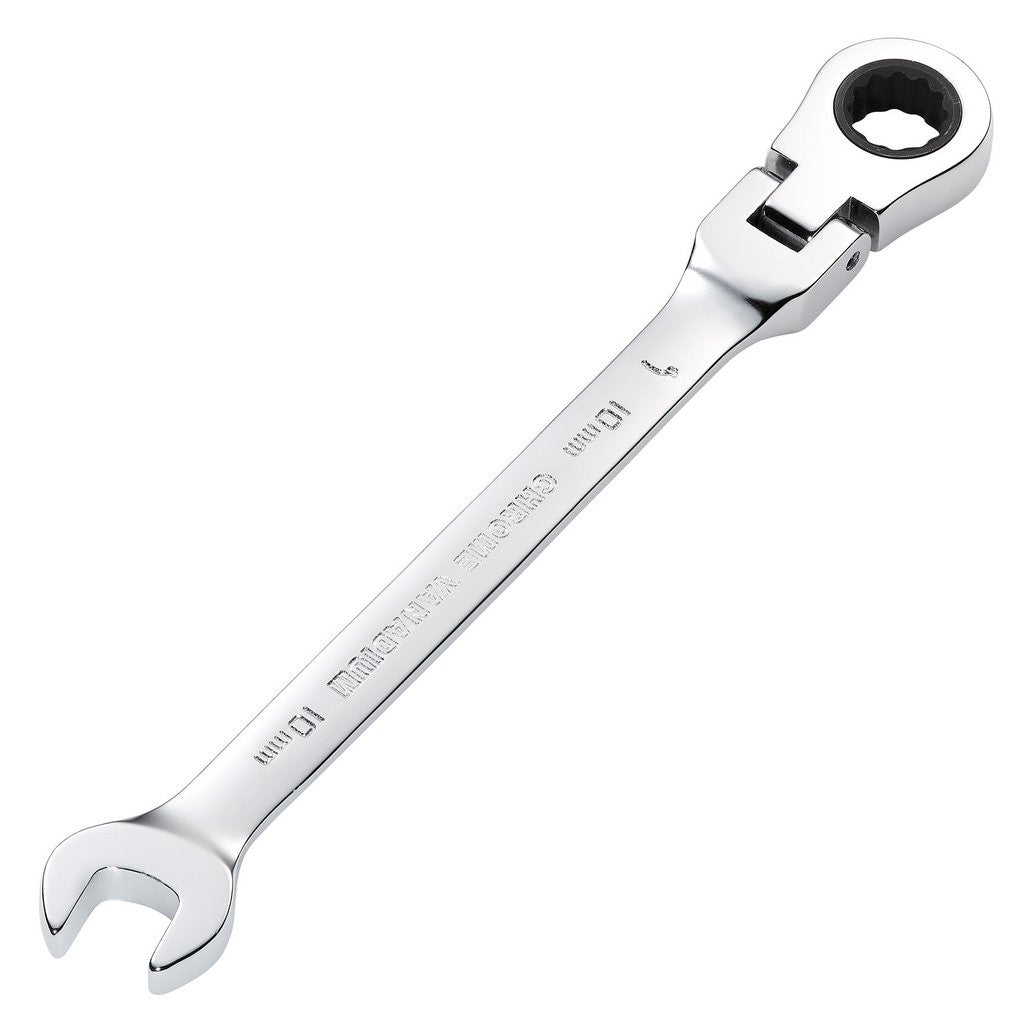 Draper HI-TORQ® Metric Flexible Head Ratcheting Combination Spanner, 10mm  52011