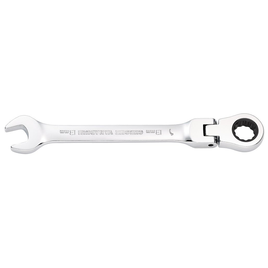 Draper HI-TORQ® Metric Flexible Head Ratcheting Combination Spanner, 13mm  52014