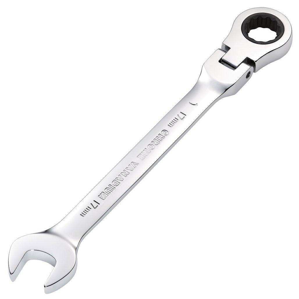 Draper HI-TORQ® Metric Flexible Head Ratcheting Combination Spanner, 17mm  52019