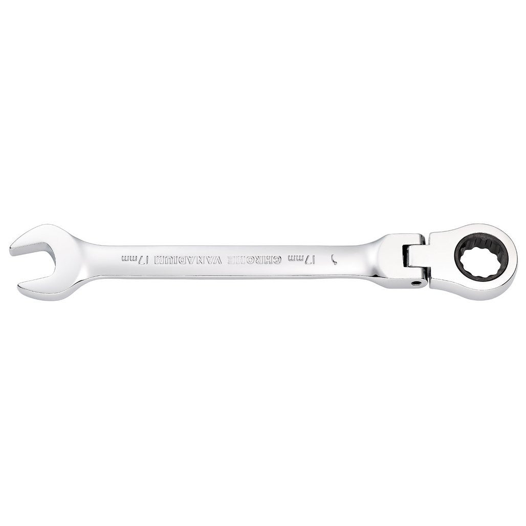Draper HI-TORQ® Metric Flexible Head Ratcheting Combination Spanner, 17mm  52019