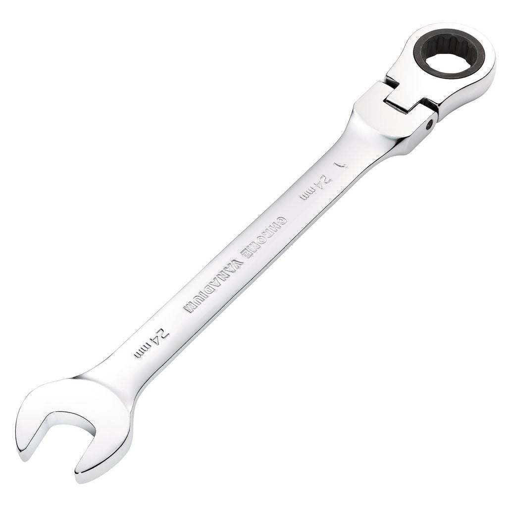 Draper HI-TORQ® Metric Flexible Head Ratcheting Combination Spanner, 24mm  52025