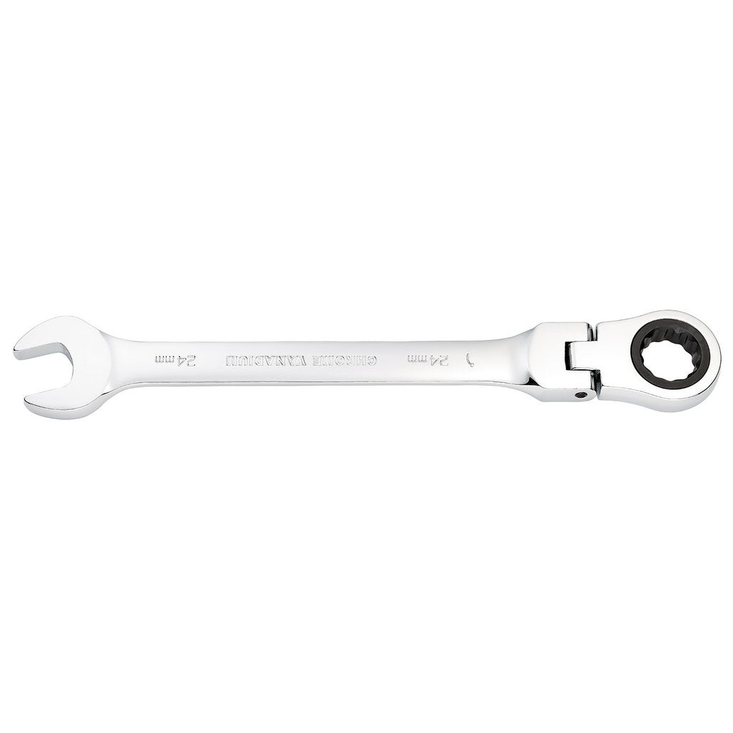 Draper HI-TORQ® Metric Flexible Head Ratcheting Combination Spanner, 24mm  52025