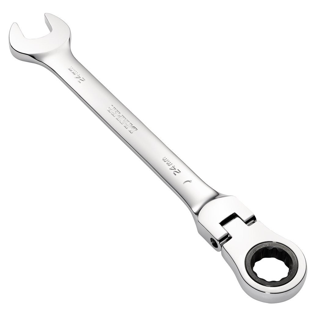 Draper HI-TORQ® Metric Flexible Head Ratcheting Combination Spanner, 24mm  52025