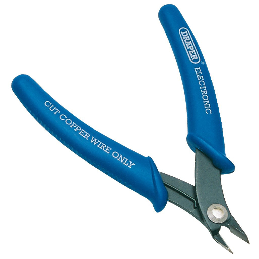 Draper Thin Jaw Electronics Nippers, 130mm  52590