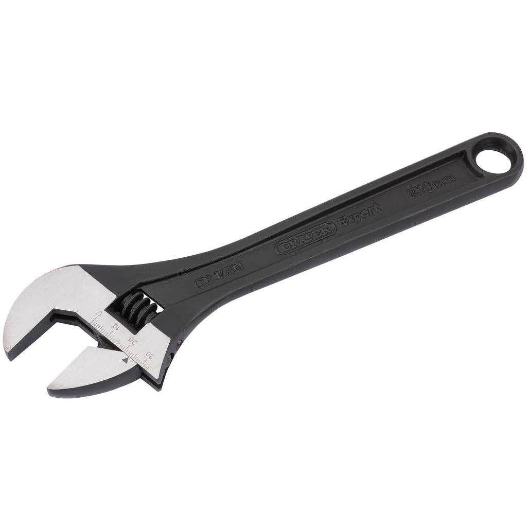 Draper Expert Crescent-Type Adjustable Wrench with Phosphate Finish, 250mm, 33mm  52681