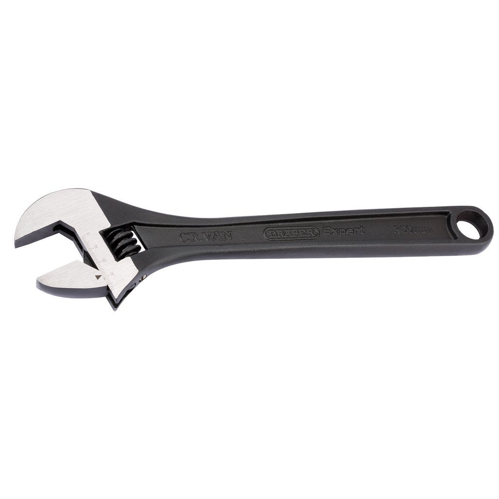 Draper Expert Crescent-Type Adjustable Wrench with Phosphate Finish, 300mm, 38mm  52682