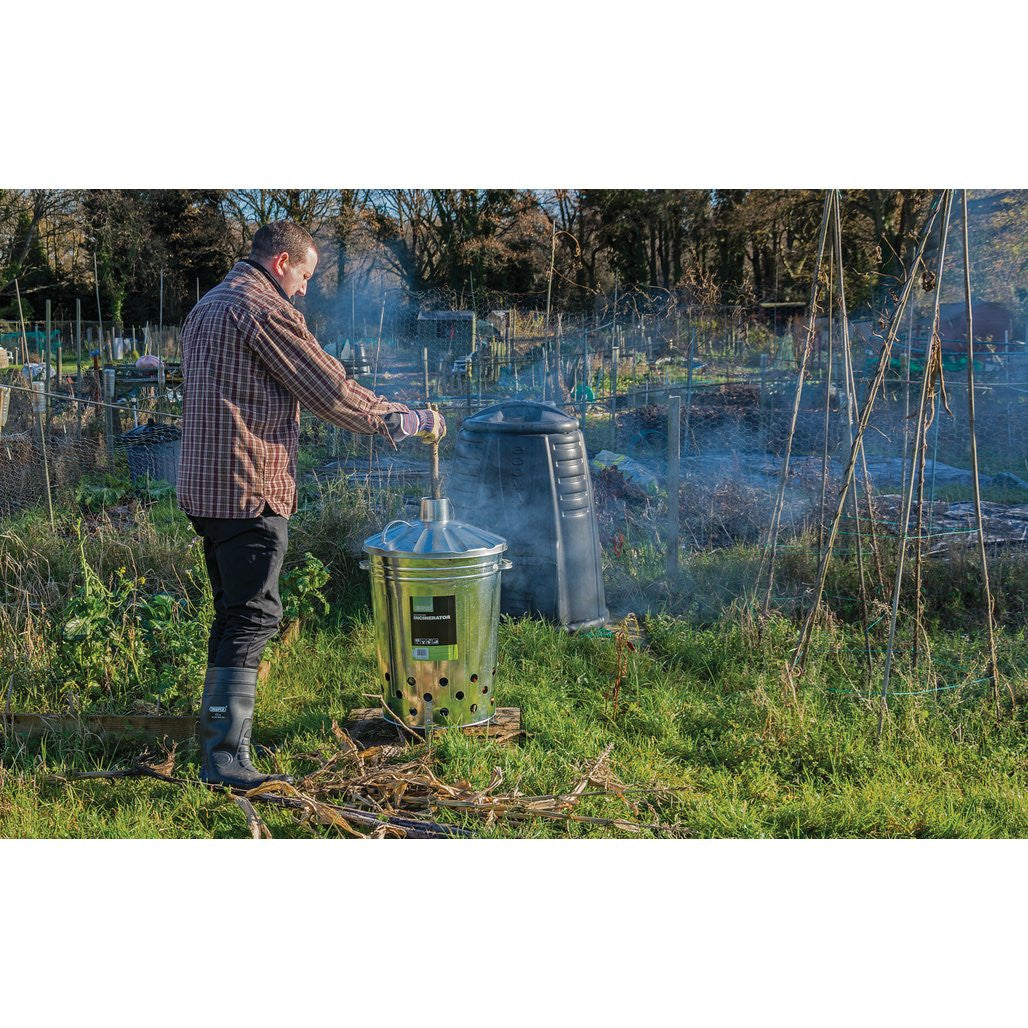 Draper Galvanised Garden Incinerator, 85L  53253