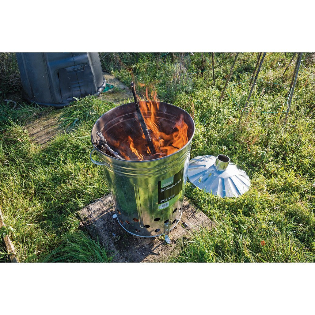 Draper Galvanised Garden Incinerator, 85L  53253