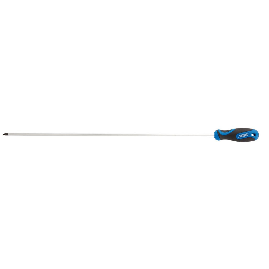 Draper Extra Long Reach Soft Grip PZ Type Screwdriver, No.1 x 450mm  53487
