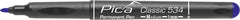 Pica Classic Permanent Pen with Medium Round Tip - Blue - 534-41