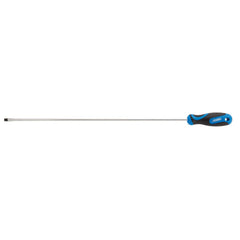 Draper Extra Long Reach Soft Grip Plain Slot Screwdriver, 6 x 450mm  53508