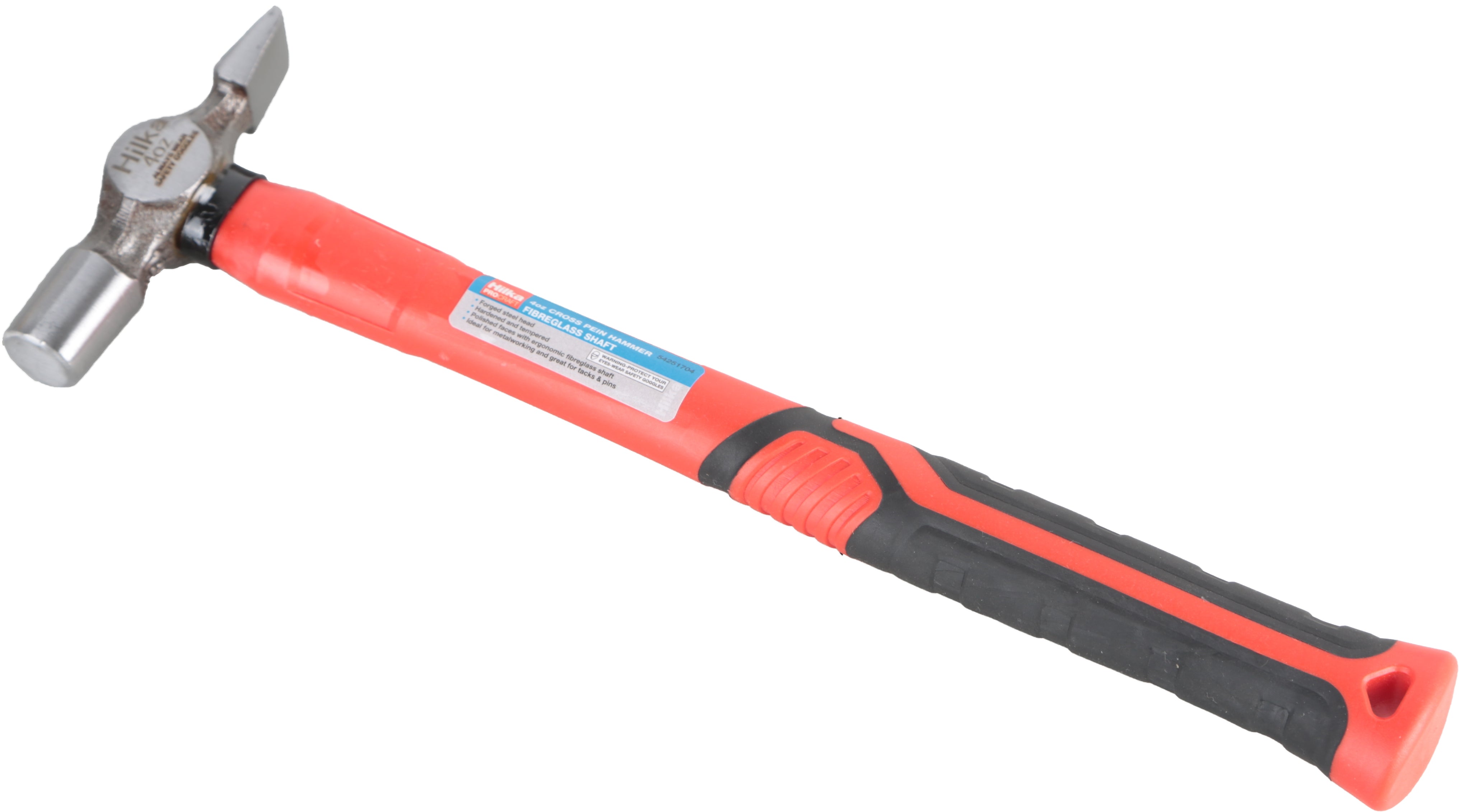 Hilka 4oz Cross Pein Hammer Fibreglass Shaft 54251704