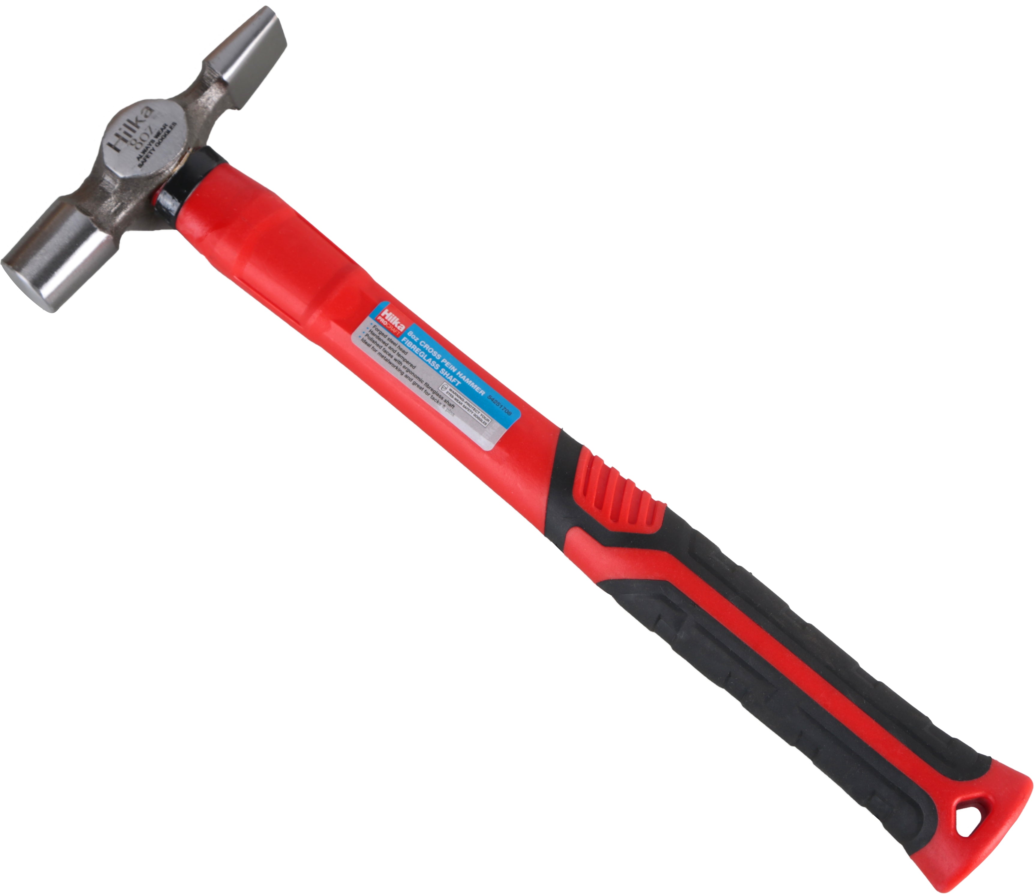 Hilka 8oz Cross Pein Hammer Fibreglass Shaft 54251708
