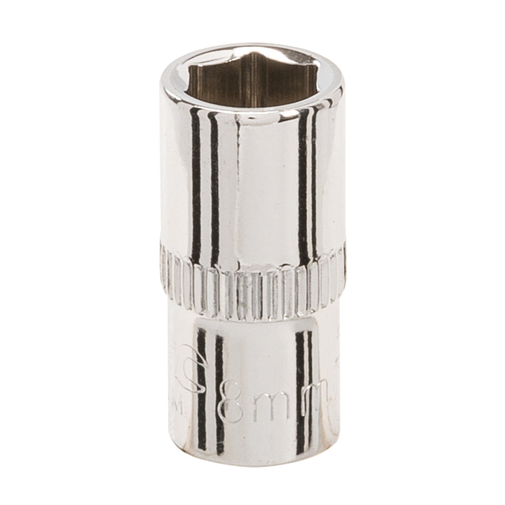 Silverline Socket 1/4" Drive 6pt Metric 545489