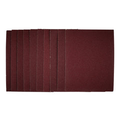 Draper 1/4 Sanding Sheets, 115 x 150mm, 80 Grit (Pack of 10)  54717