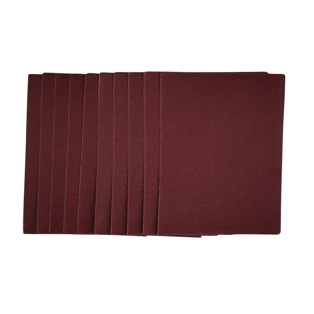 Draper 1/4 Sanding Sheets, 115 x 150mm, 120 Grit (Pack of 10)  54733