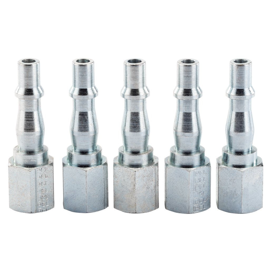 Draper 1/4" Female Thread PCL Coupling Screw Adaptor (Pack of 5)  55061