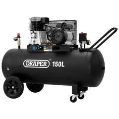 Draper 150L Belt-Driven Air Compressor, 2.2kW/3hp  55305