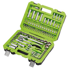 Draper HI-TORQ® Metric Socket Set, 1/4” and 1/2” Sq. Dr. (100 Piece)  55318