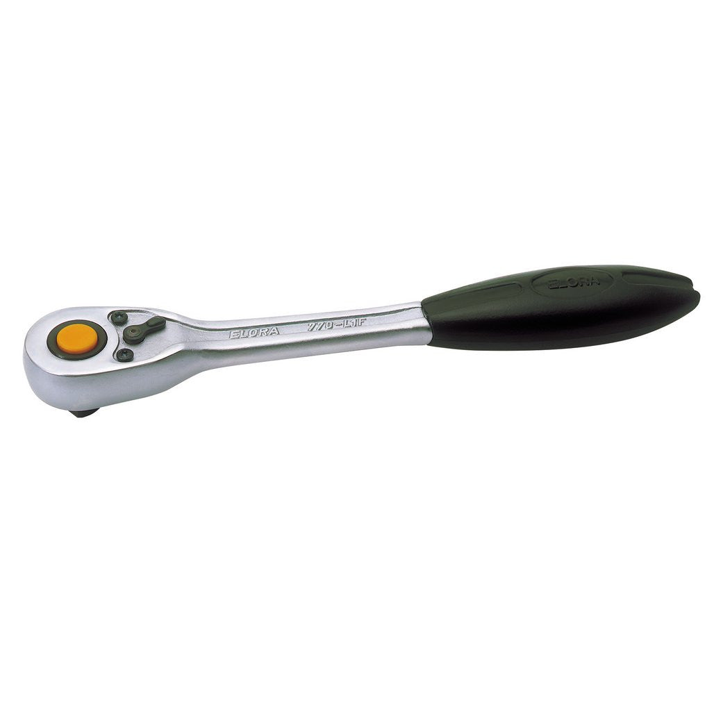 Draper Elora Quick Release Soft Grip Reversible Ratchet, 1/2" Sq. Dr., 270mm  55536
