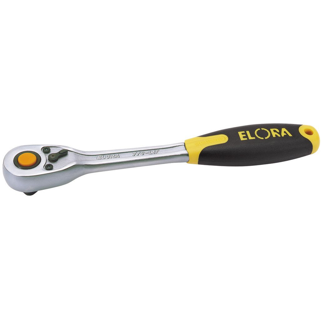 Draper Elora Quick Release Soft Grip Reversible Ratchet, 1/2" Sq. Dr., 270mm  55536