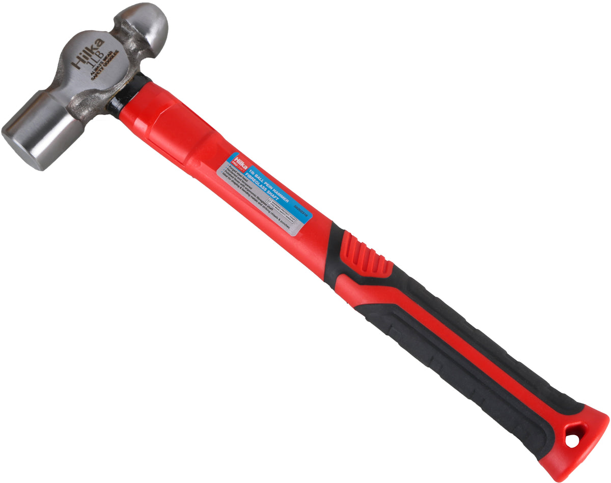 Hilka 1lb Ball Pein Hammer Fibreglass Shaft 56202316