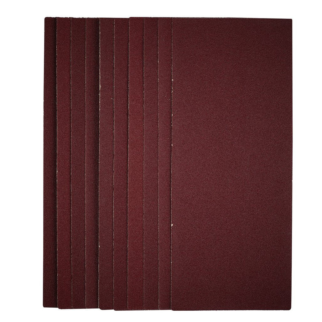 Draper 1/2 Sanding Sheets, 115 x 280mm, 80 Grit (Pack of 10)  56329
