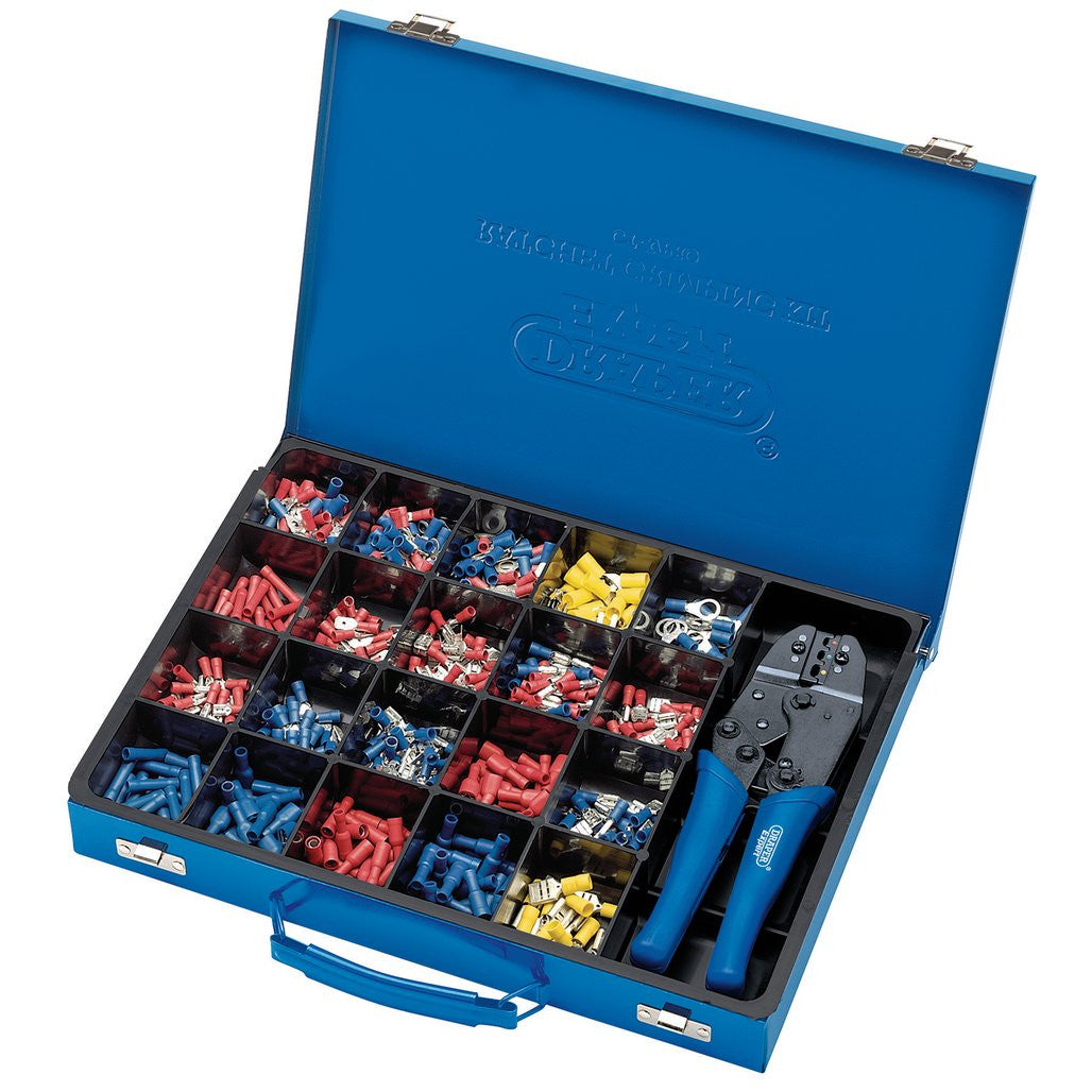 Draper Expert Ratchet Crimping Tool And Terminal Kit, 220mm  56383