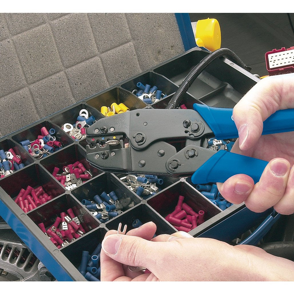 Draper Expert Ratchet Crimping Tool And Terminal Kit, 220mm  56383