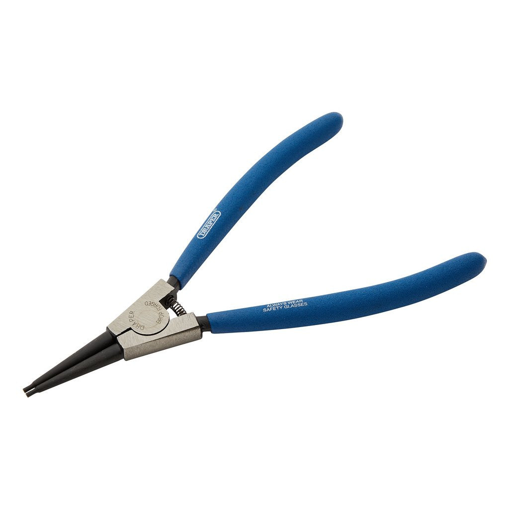 Draper Straight Tip External Circlip Pliers, 210mm  56423