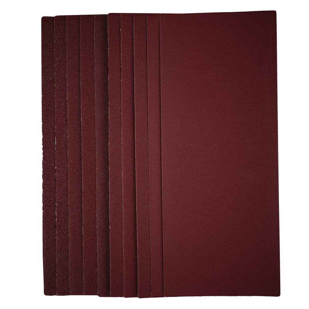 Draper 1/2 Sanding Sheets, 115 x 280mm, Assorted Grit (Pack of 10)  57373