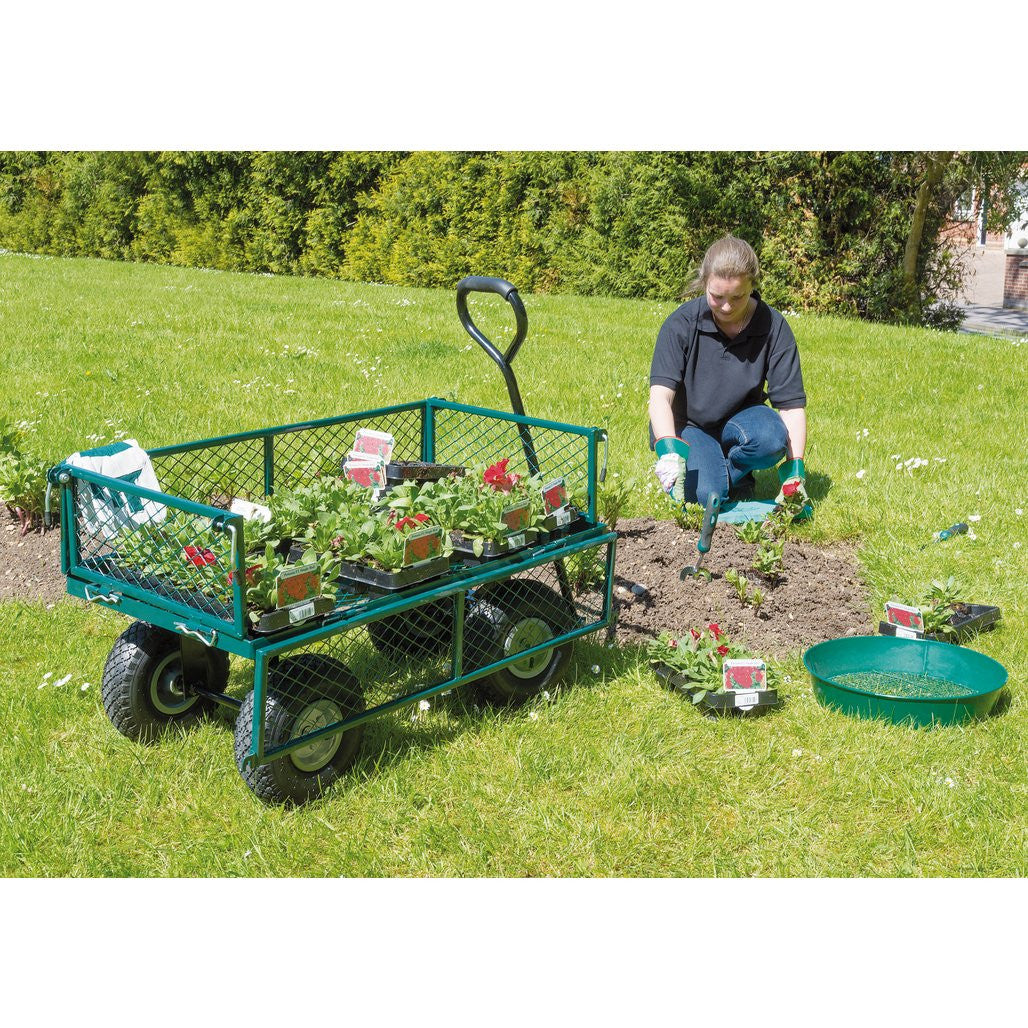 Draper Steel Mesh Garden Cart, 200kg  58552