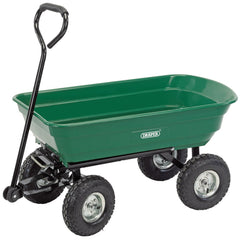 Draper Garden Tipping Trolley Cart, 75L  58553