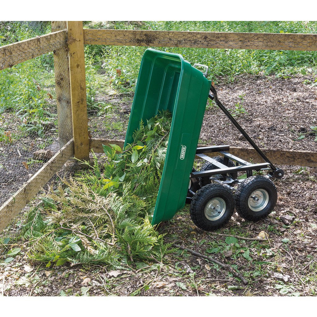 Draper Garden Tipping Trolley Cart, 75L  58553