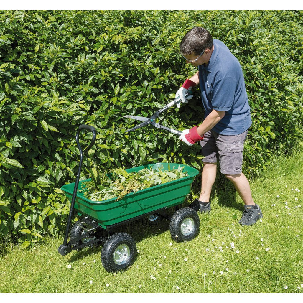 Draper Garden Tipping Trolley Cart, 75L  58553