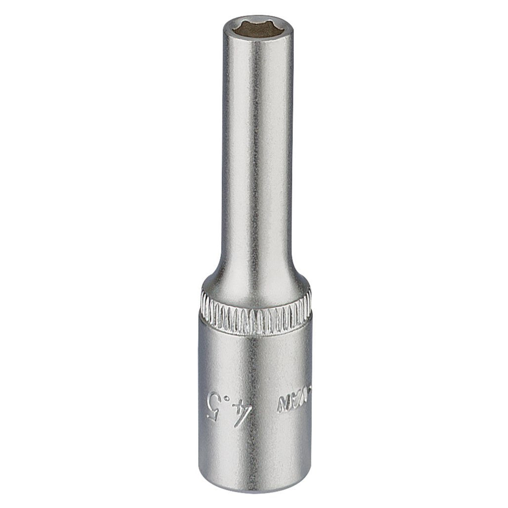 Draper Elora Deep Socket, 1/4" Sq. Dr., 4.5mm  58722