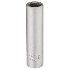 Draper Elora Deep Socket, 1/4" Sq. Dr., 9mm  58729