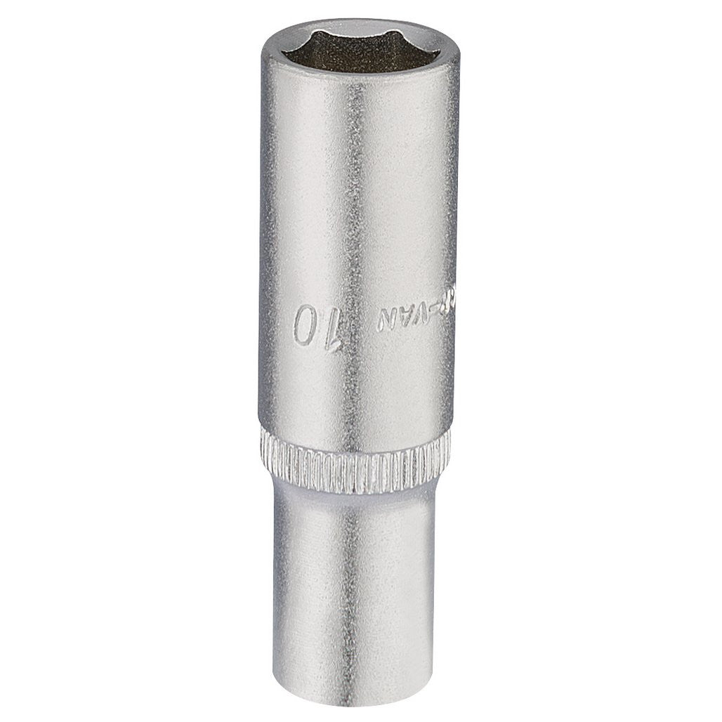 Draper Elora Deep Socket, 1/4" Sq. Dr., 10mm  58730
