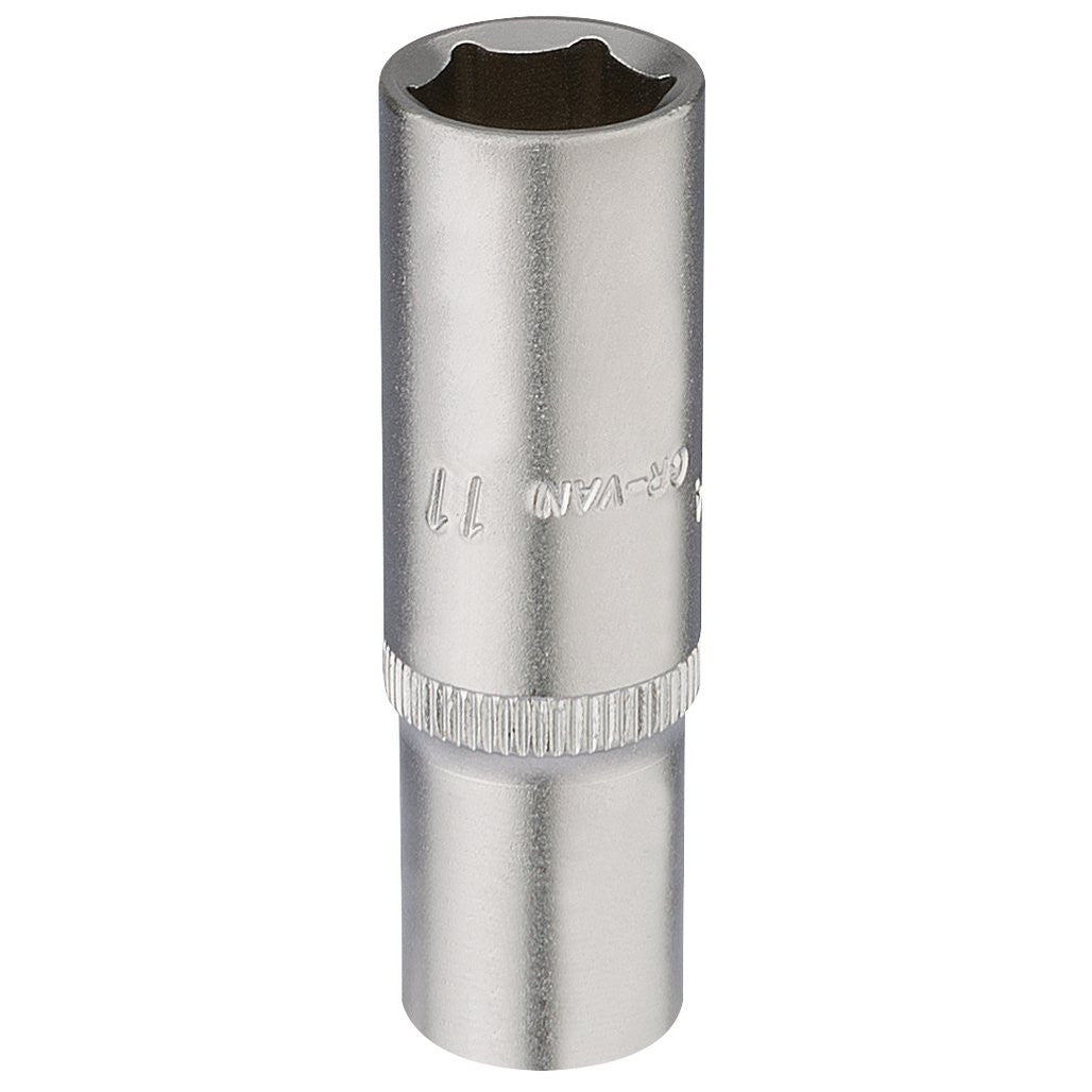 Draper Elora Deep Socket, 1/4" Sq. Dr., 11mm  58731