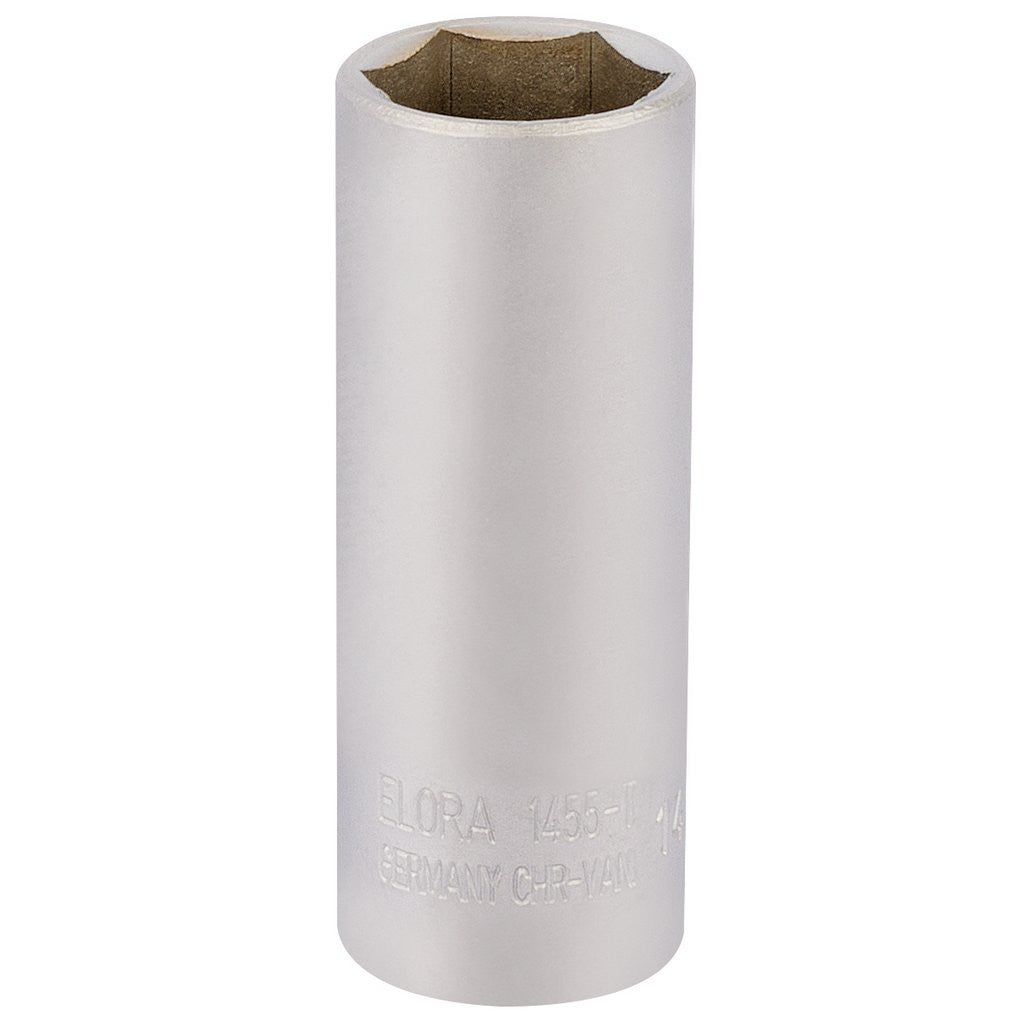 Draper Elora Deep Socket, 1/4" Sq. Dr., 14mm  58734
