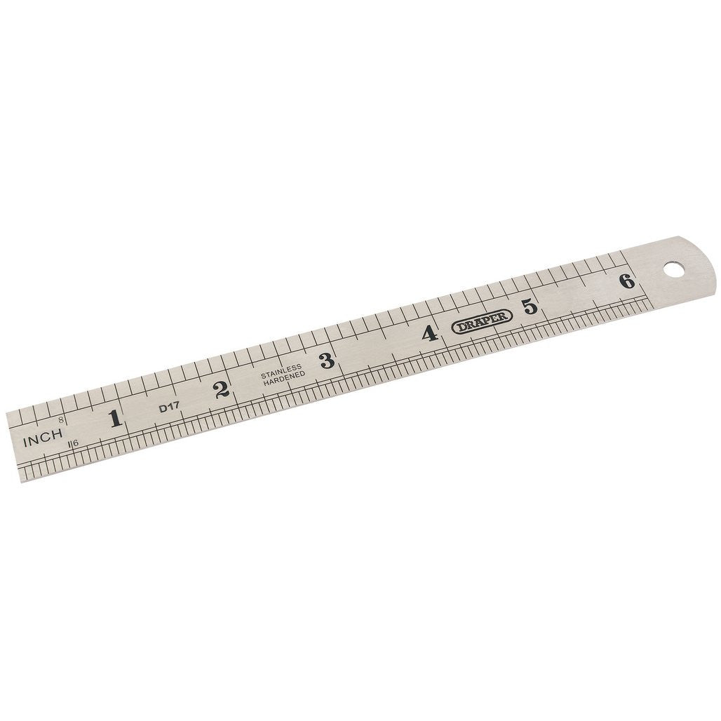 Draper Steel Rule, 150mm/6"  59633